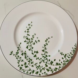 SET OF 2 Kate Spade by Lenox Gardner Street Green Dinner Plates 10 7/8"